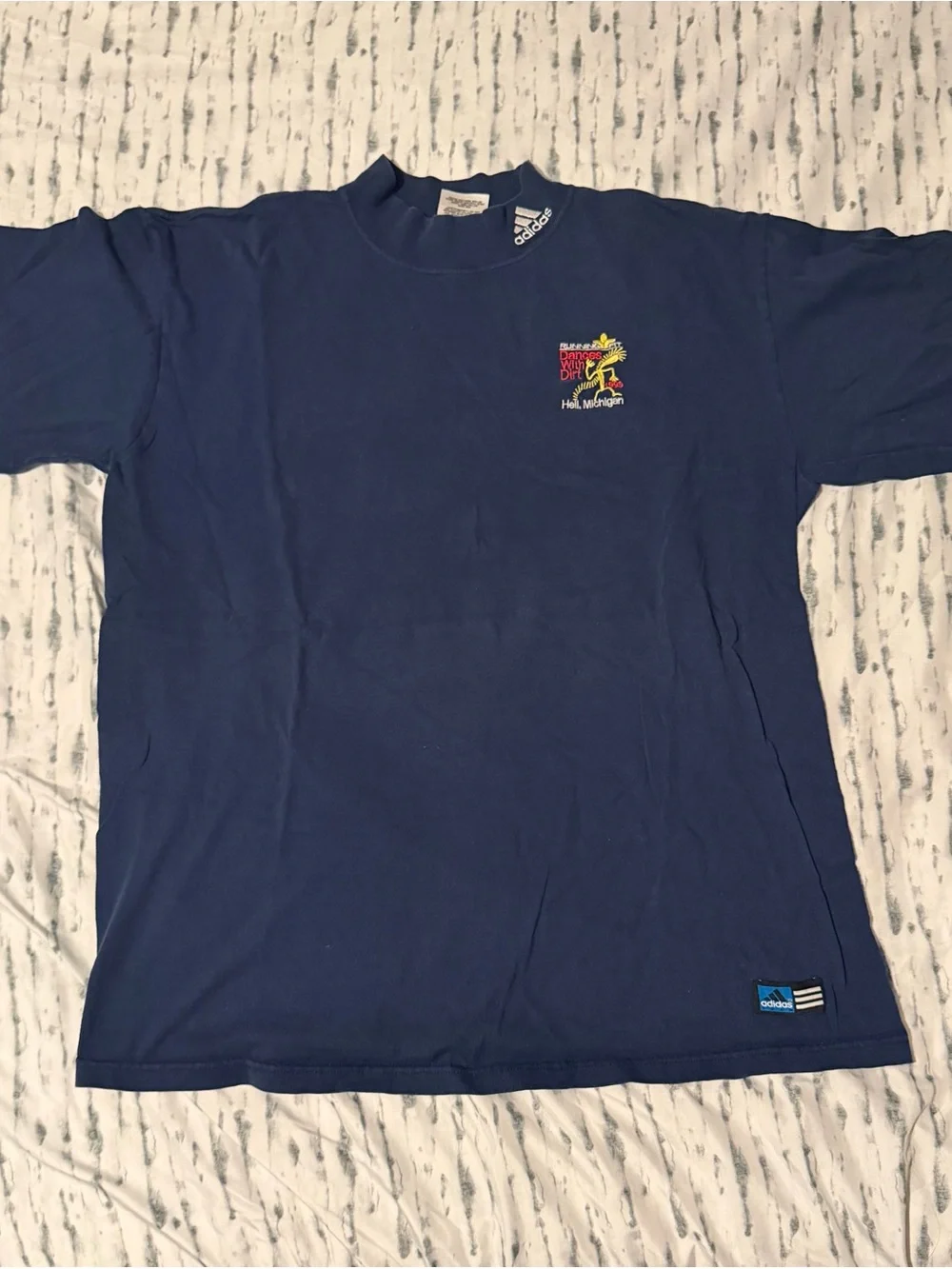 adidas Men’s Dark Blue Short Sleeve Graphic Tee